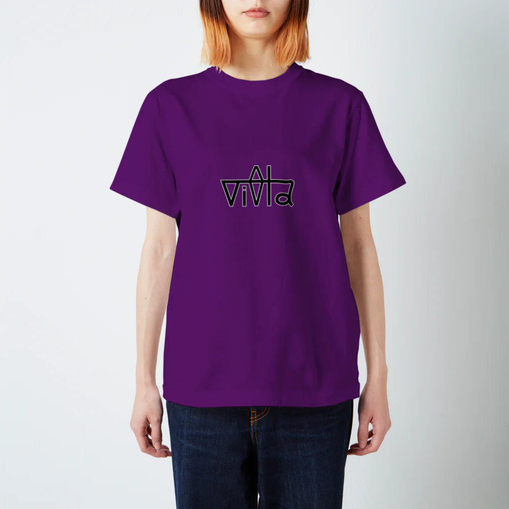 vi0latteのvi0laロゴ改訂版 スタンダードTシャツ