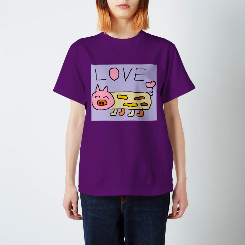 みっちゃんこみゅSHOPのちくわぶた スタンダードTシャツ