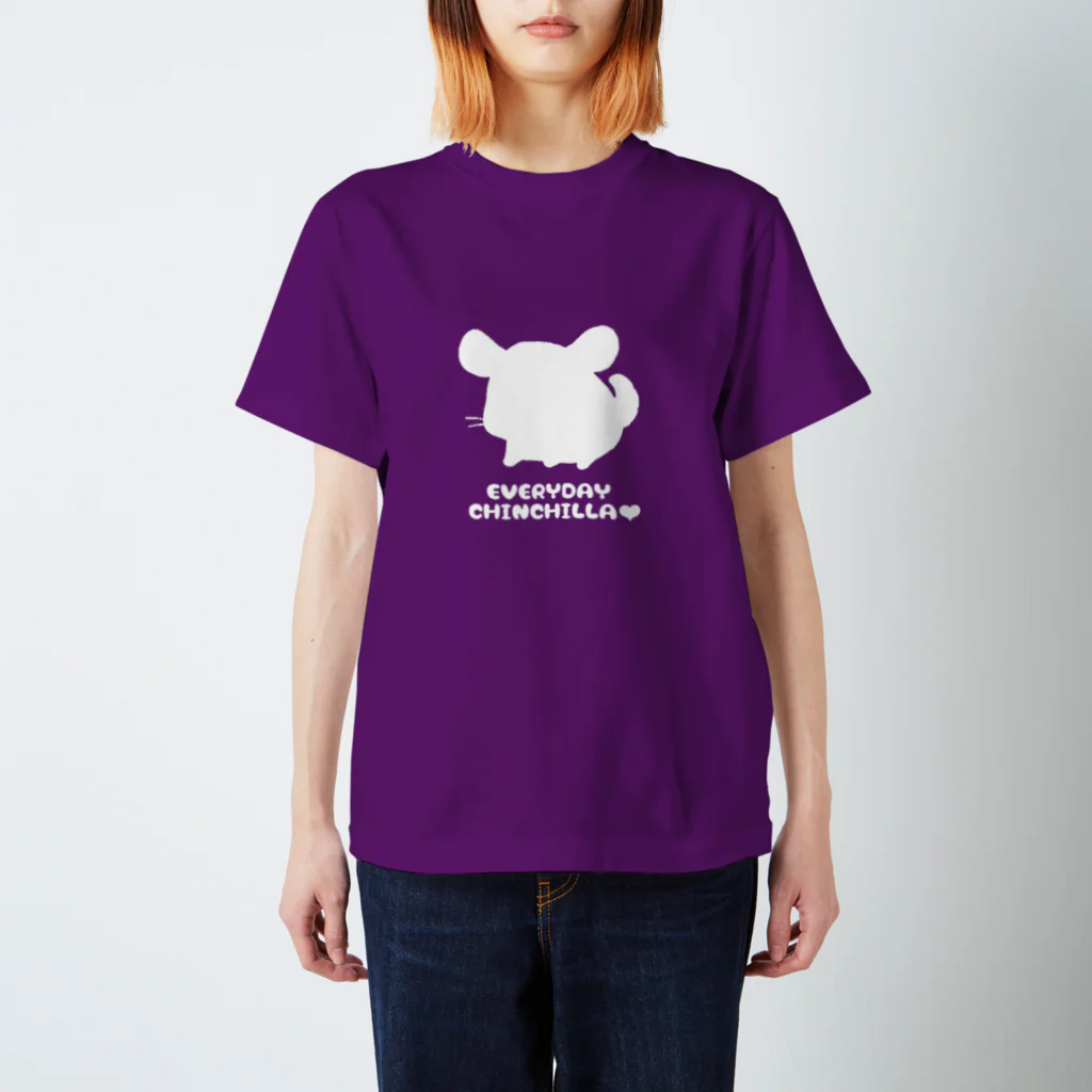 しっぽくらぶの毎日ちんちらさん(白色) スタンダードTシャツ