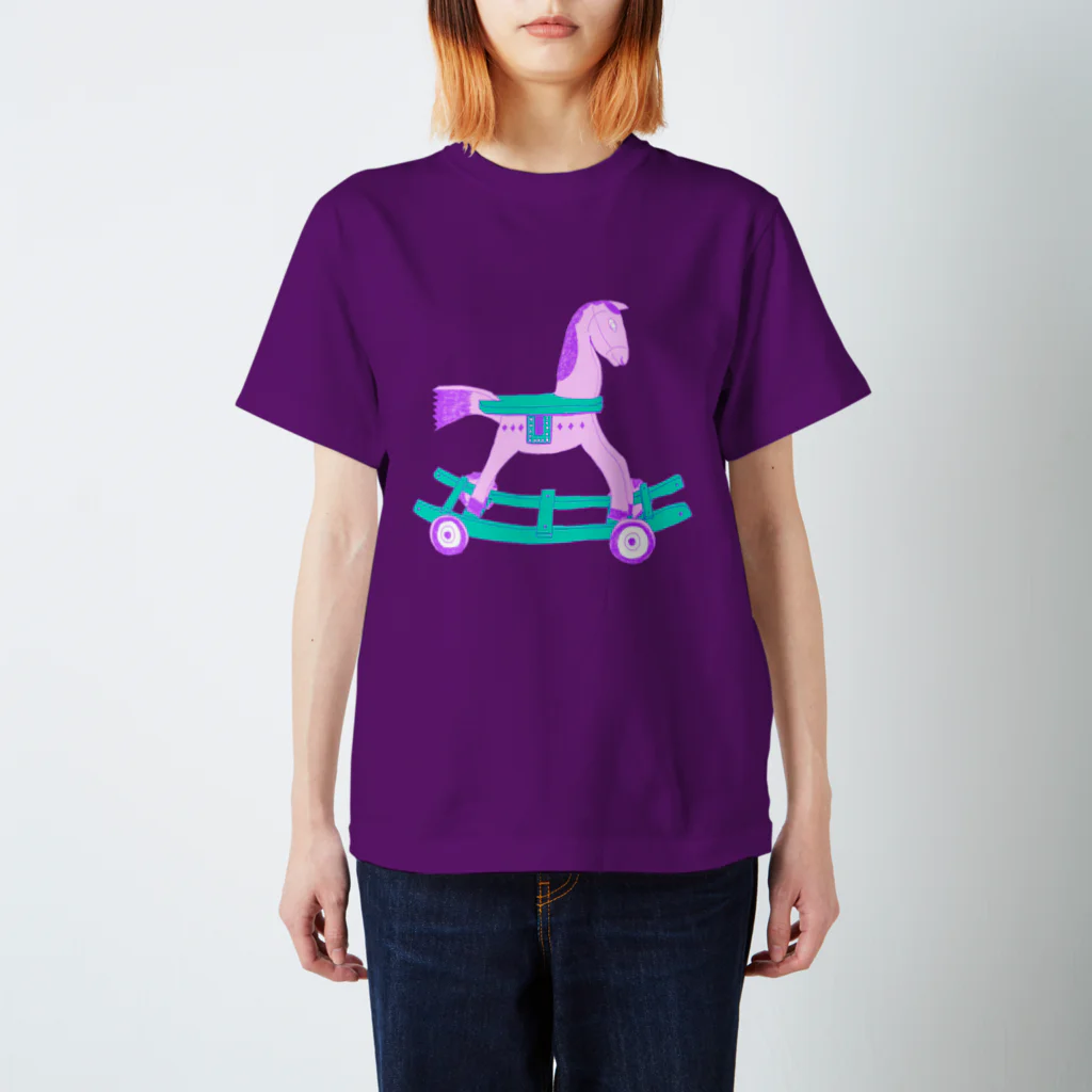 NIKORASU GOのゆめかわいい木馬 スタンダードTシャツ