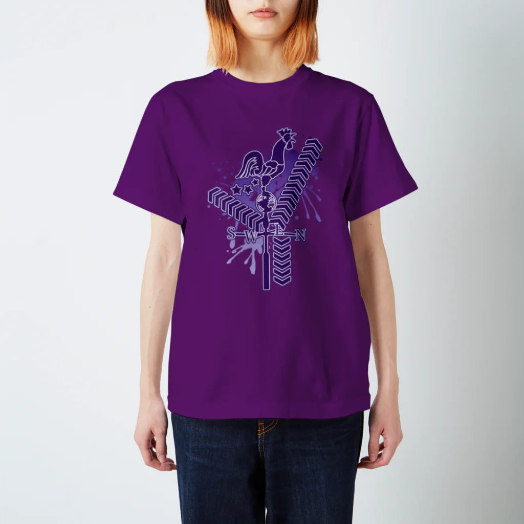 AURA_HYSTERICAのWeather_Vane スタンダードTシャツ