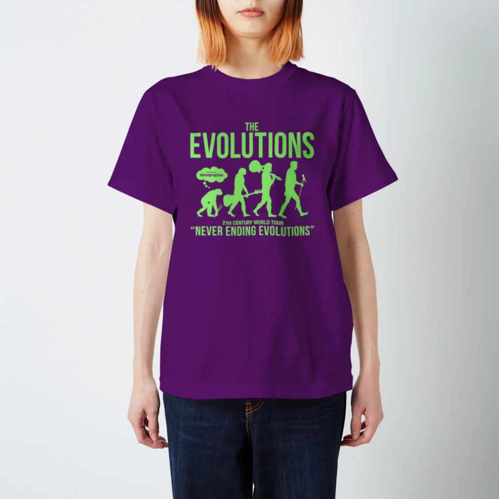 ikinagraphieのTHE EVOLUTIONS スタンダードTシャツ