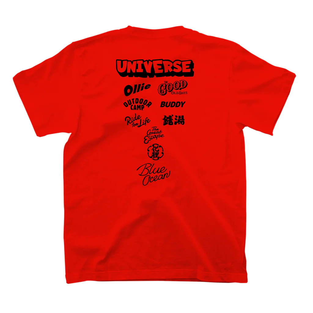 MograDのUNIVERSE T スタンダードTシャツの裏面