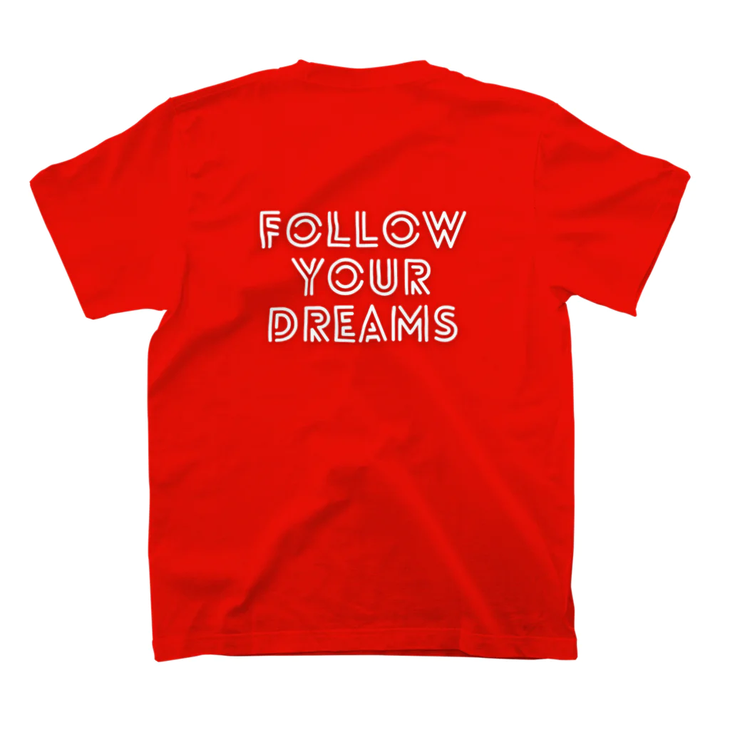 GASCA ★ FOLLOW YOUR DREAMS ★ ==SUPPORT THE YOUNG TALENTS==の【恐竜】GASCA WINNER SERIES スタンダードTシャツの裏面