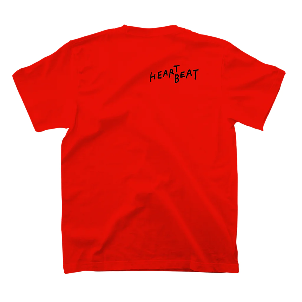 __HEARTBEAT__のSILK WORMロゴ スタンダードTシャツの裏面