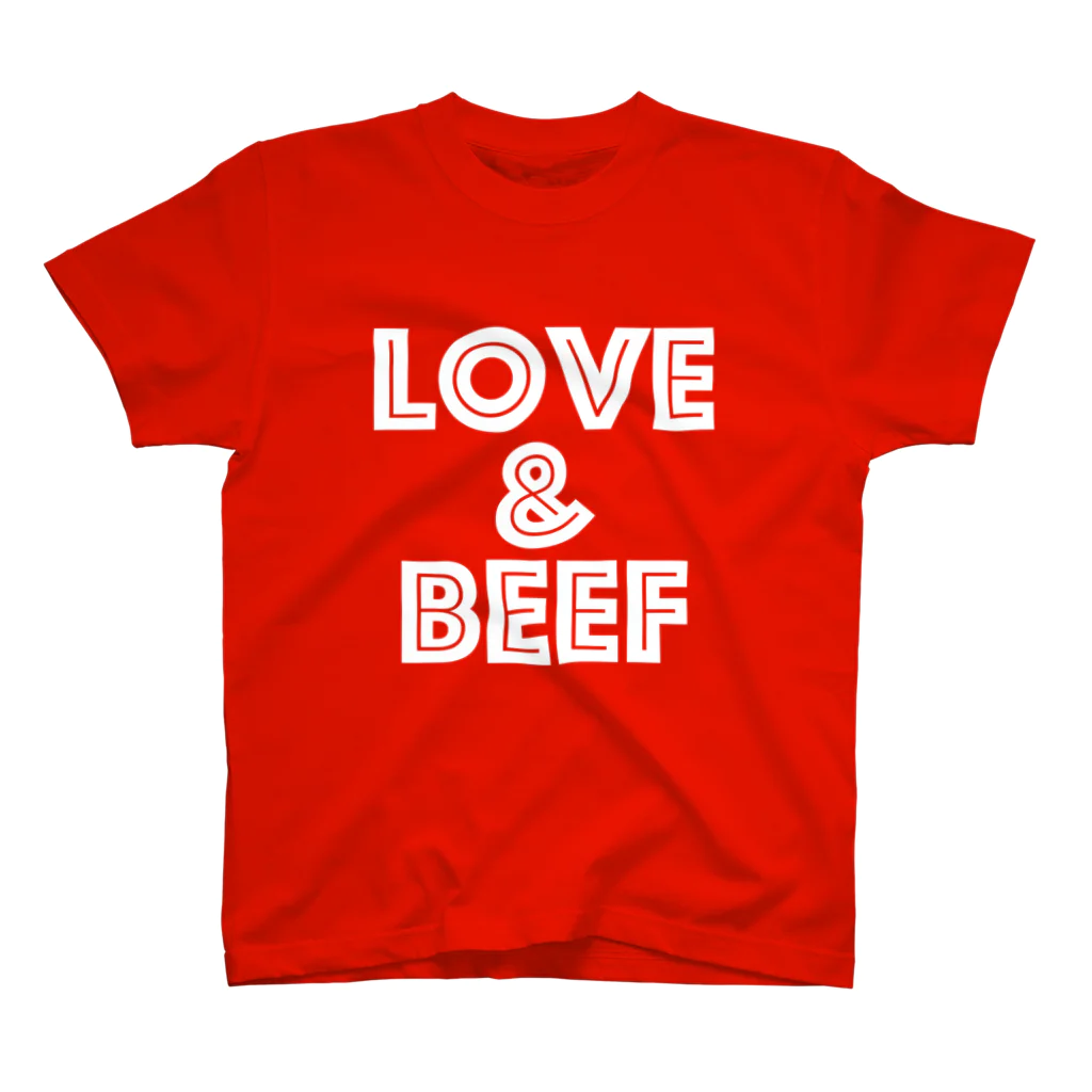 牛のTシャツ屋のLOVE & BEEF スタンダードTシャツ