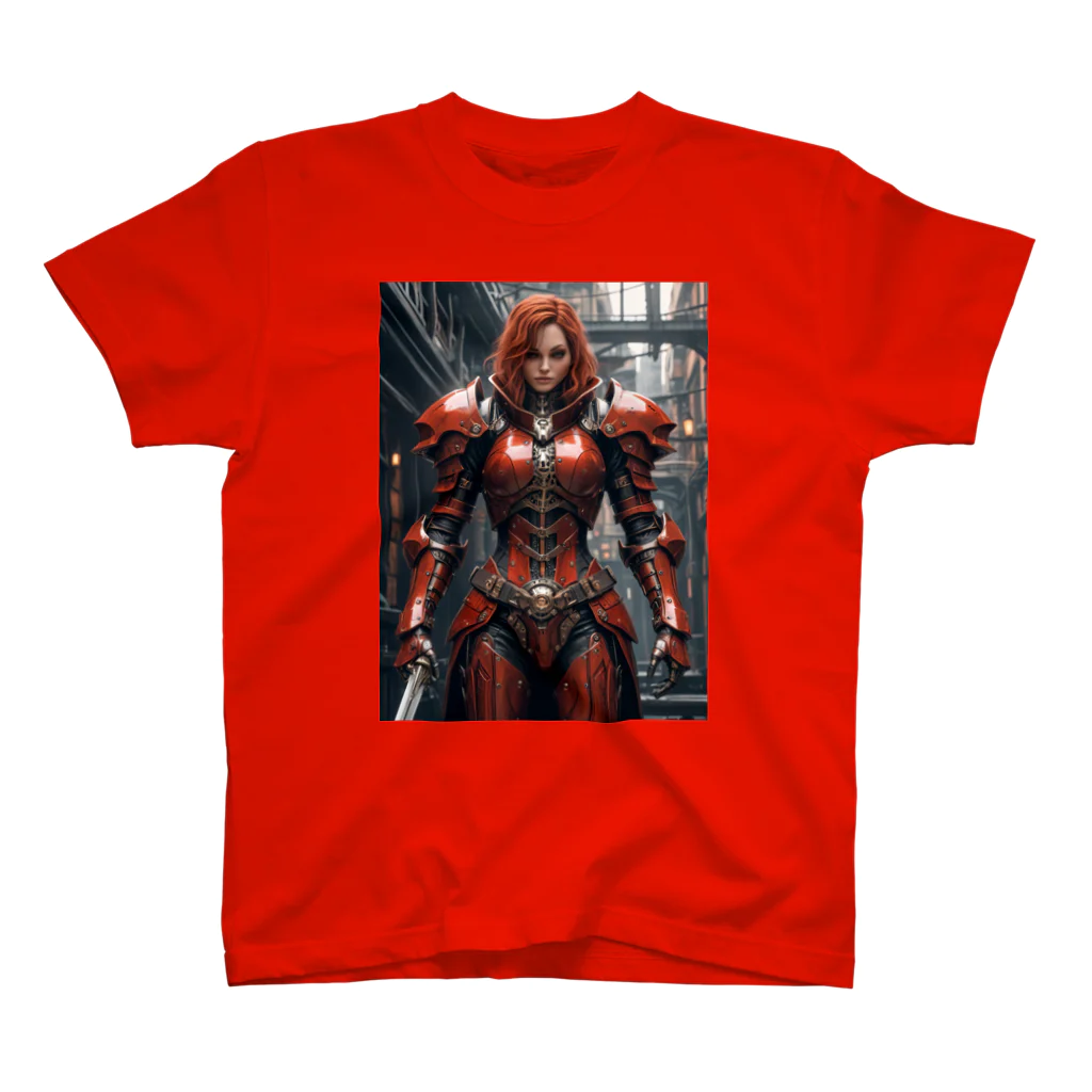 PiNK+18COMiCSの紅い甲冑の女 Regular Fit T-Shirt