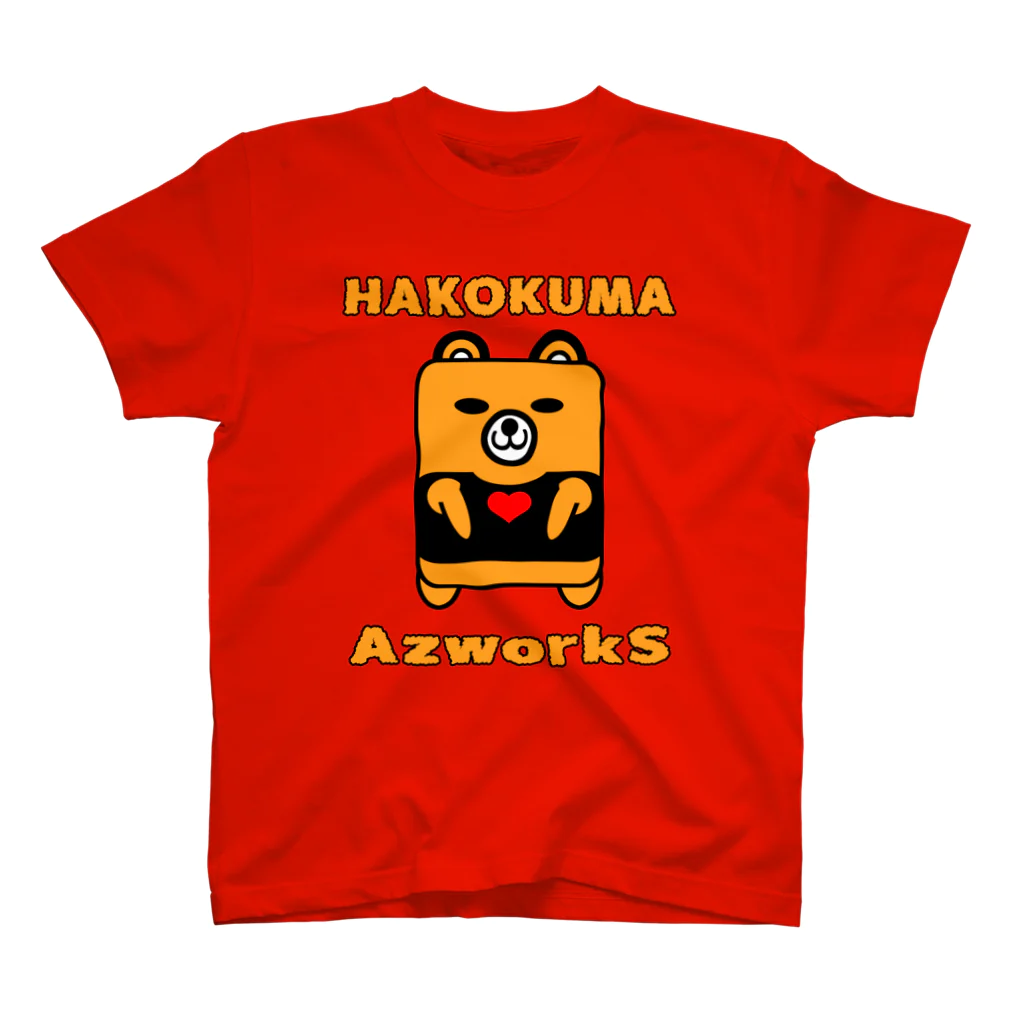 Ａ’ｚｗｏｒｋＳのハコクマ（茶）ハートのタンクトップ スタンダードTシャツ