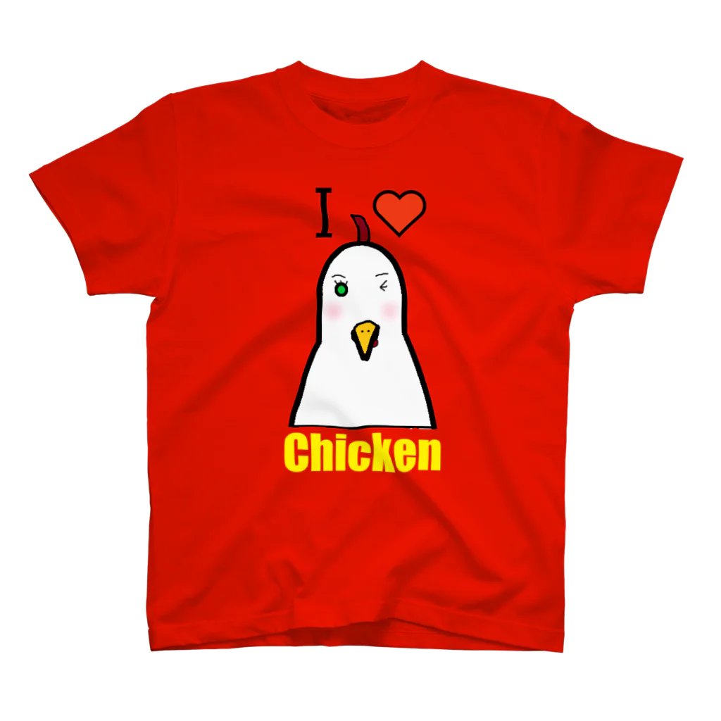 mou2ZOOのI♥Chicken スタンダードTシャツ