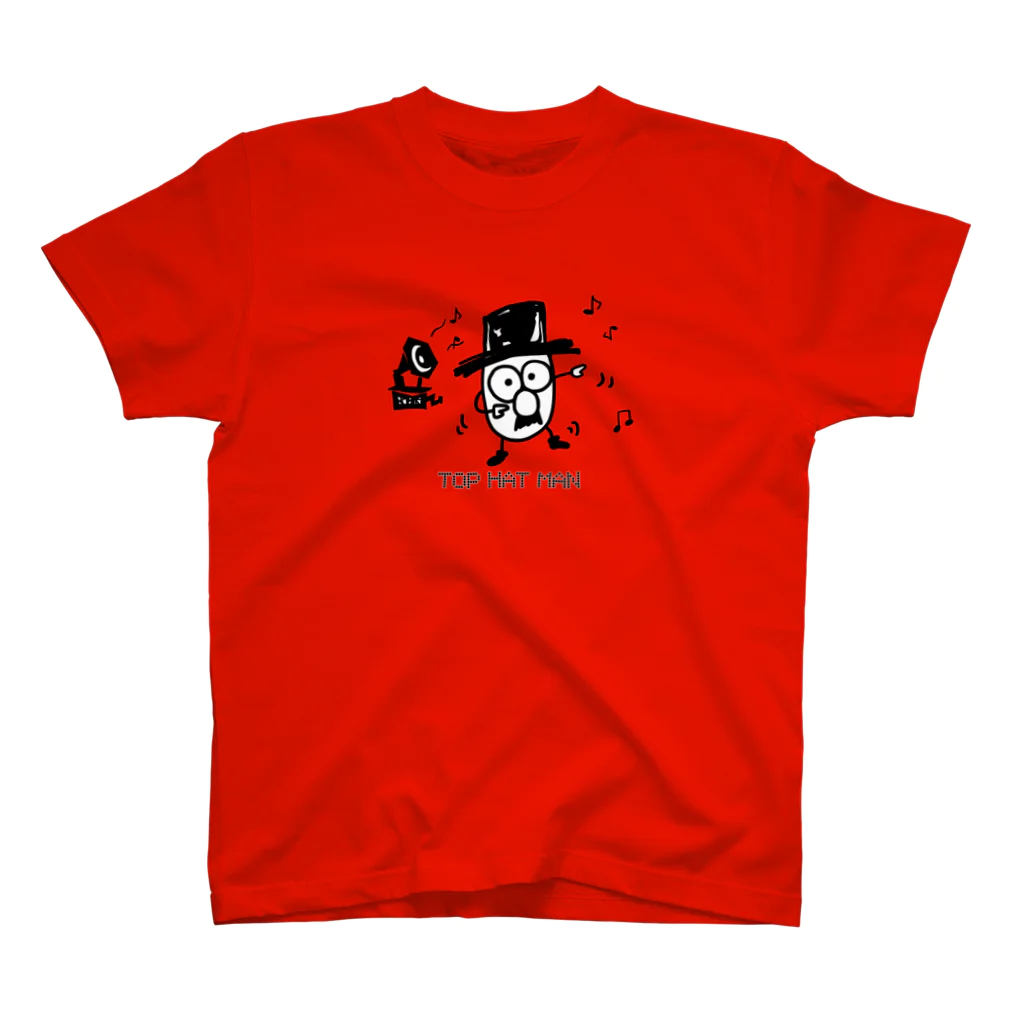 Hoku-Spinachの踊る♪ TOP HAT MAN Regular Fit T-Shirt