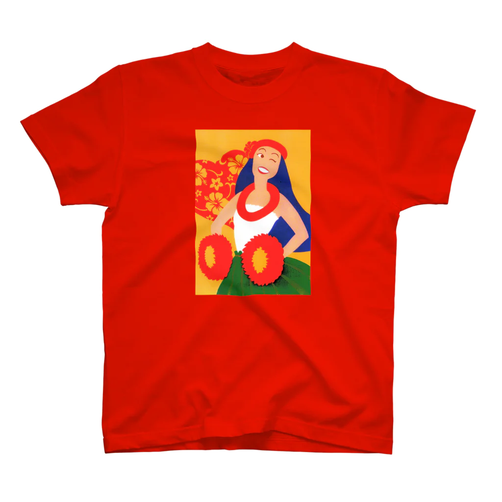 Rainbow StudioのHawaii “Hula Lady” スタンダードTシャツ