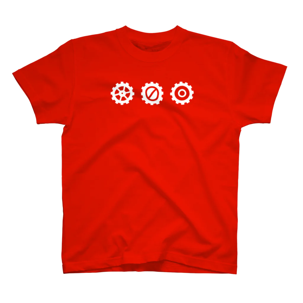 millionmirrors!のLINED GEAR white３ スタンダードTシャツ