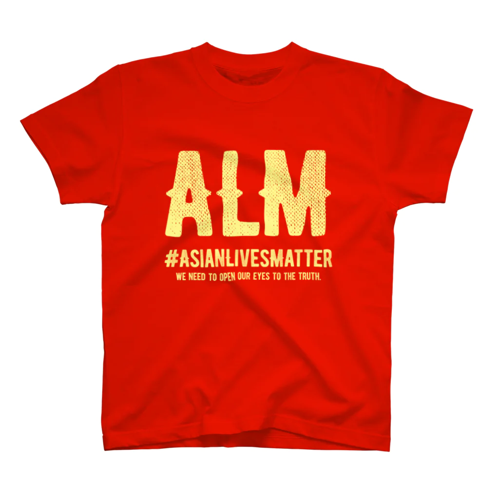 SANKAKU DESIGN STOREのAsian Lives Matter。 黄 スタンダードTシャツ