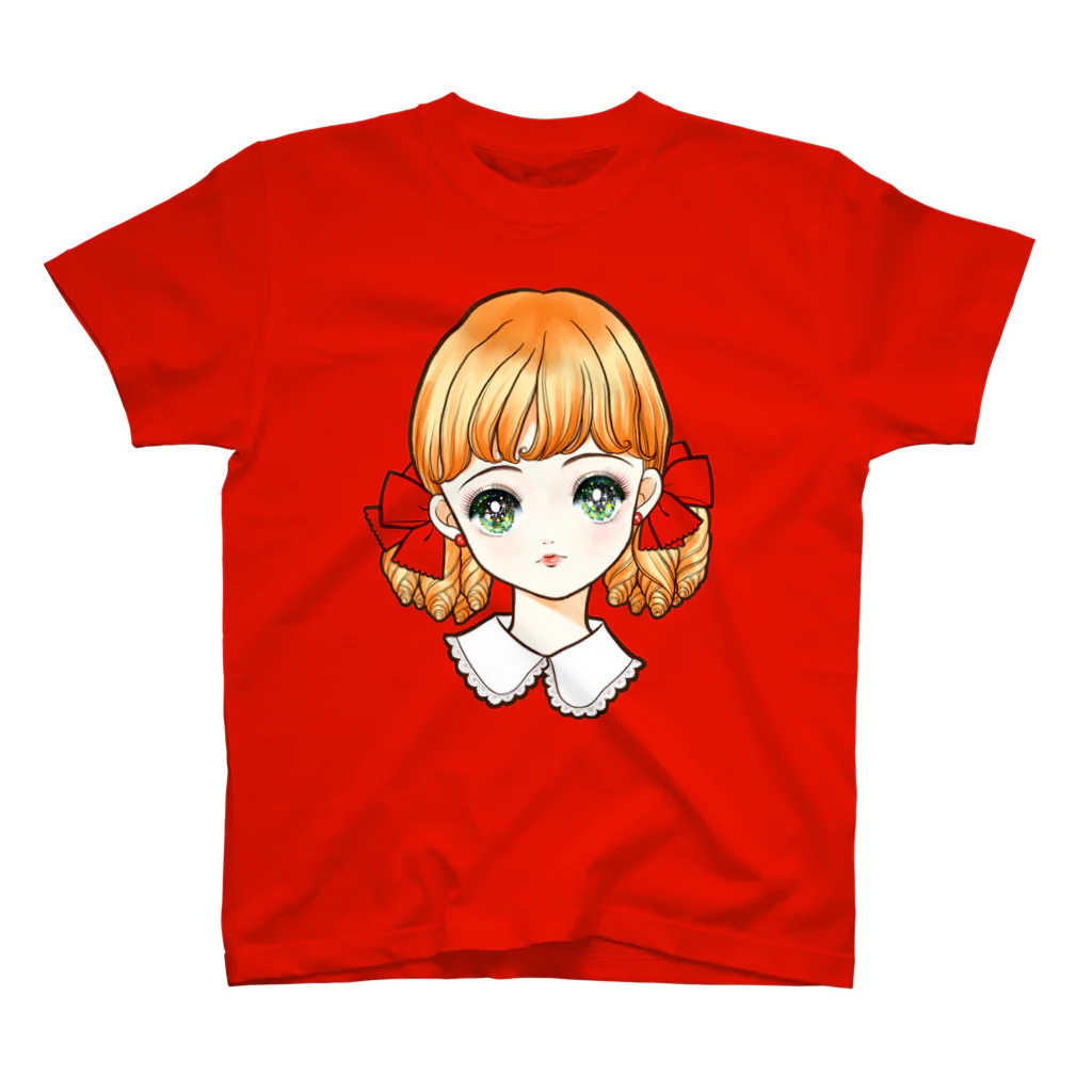 おまけ星のカラフルリボンの女の子 スタンダードTシャツ