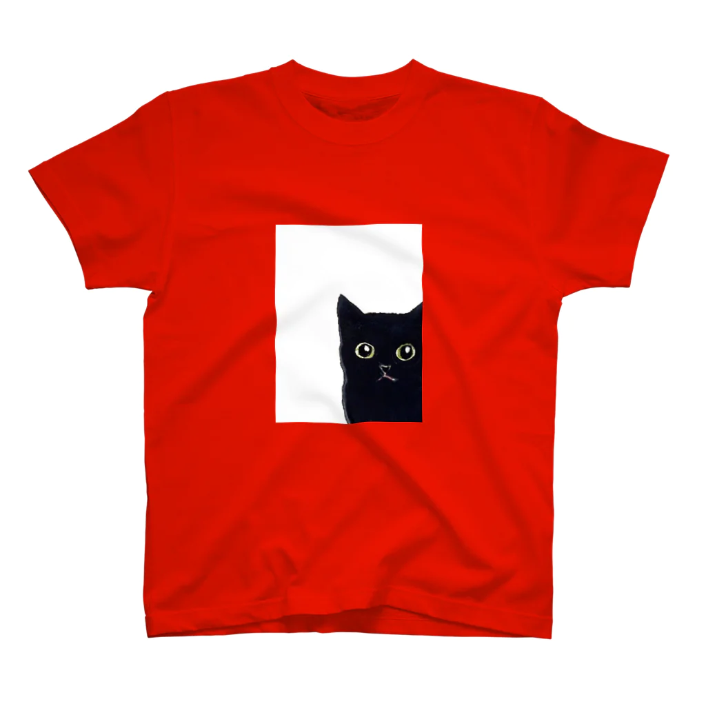 WAMI ARTの窓の黒猫 Regular Fit T-Shirt