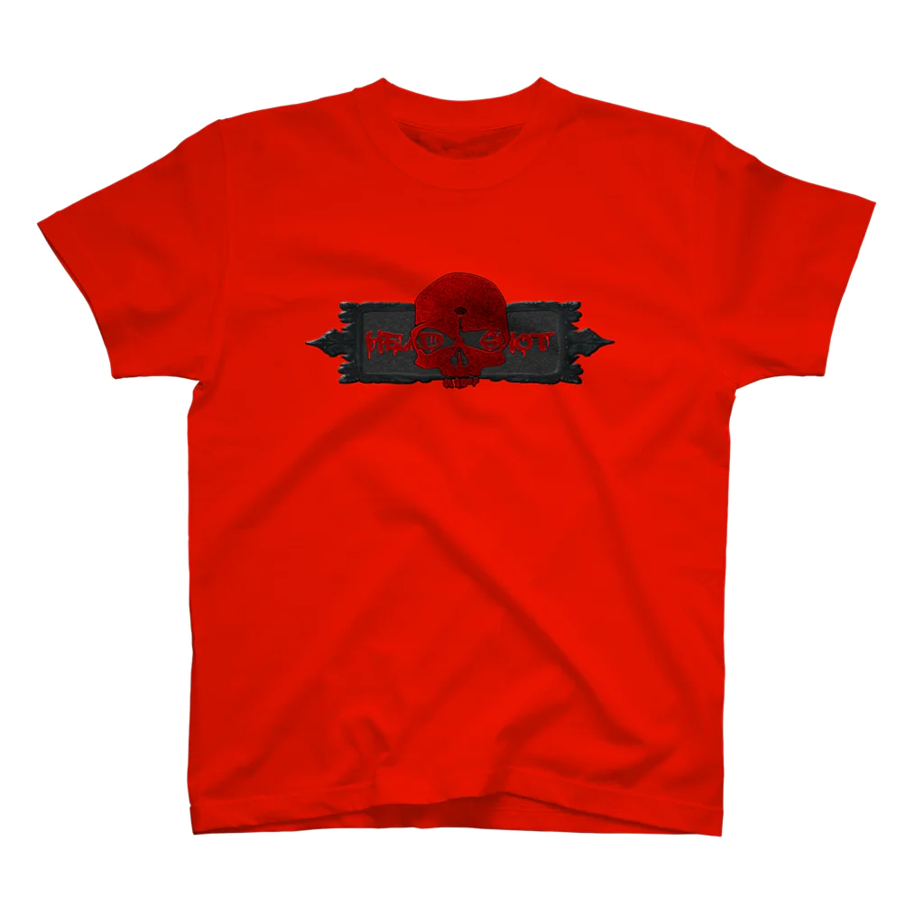 Ａ’ｚｗｏｒｋＳのHEADSHOT RED CRACK スタンダードTシャツ