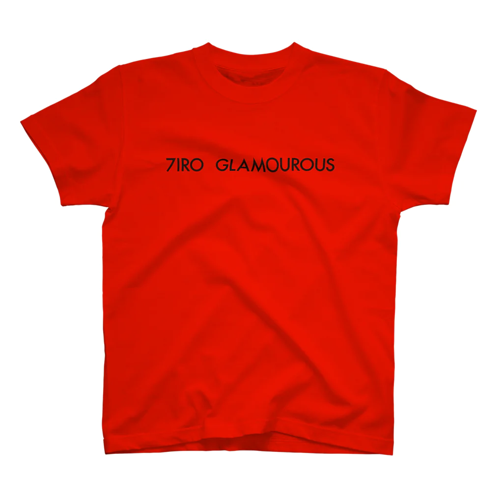 7IRO GLAMOUROUSの※ノエルなし黒文字 7IRO GLAMOUROUSシンプルロゴ  スタンダードTシャツ