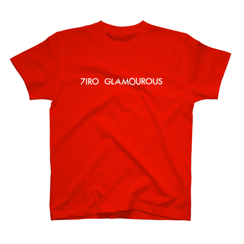 7IRO GLAMOUROUSの※ノエルあり白文字 7IRO GLAMOUROUSシンプルロゴ  Regular Fit T-Shirt