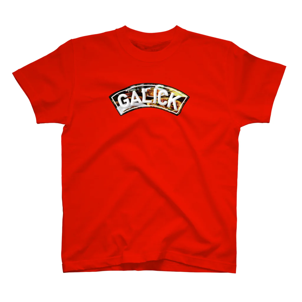 大衆バル Galickのアーチロゴ料理 Regular Fit T-Shirt