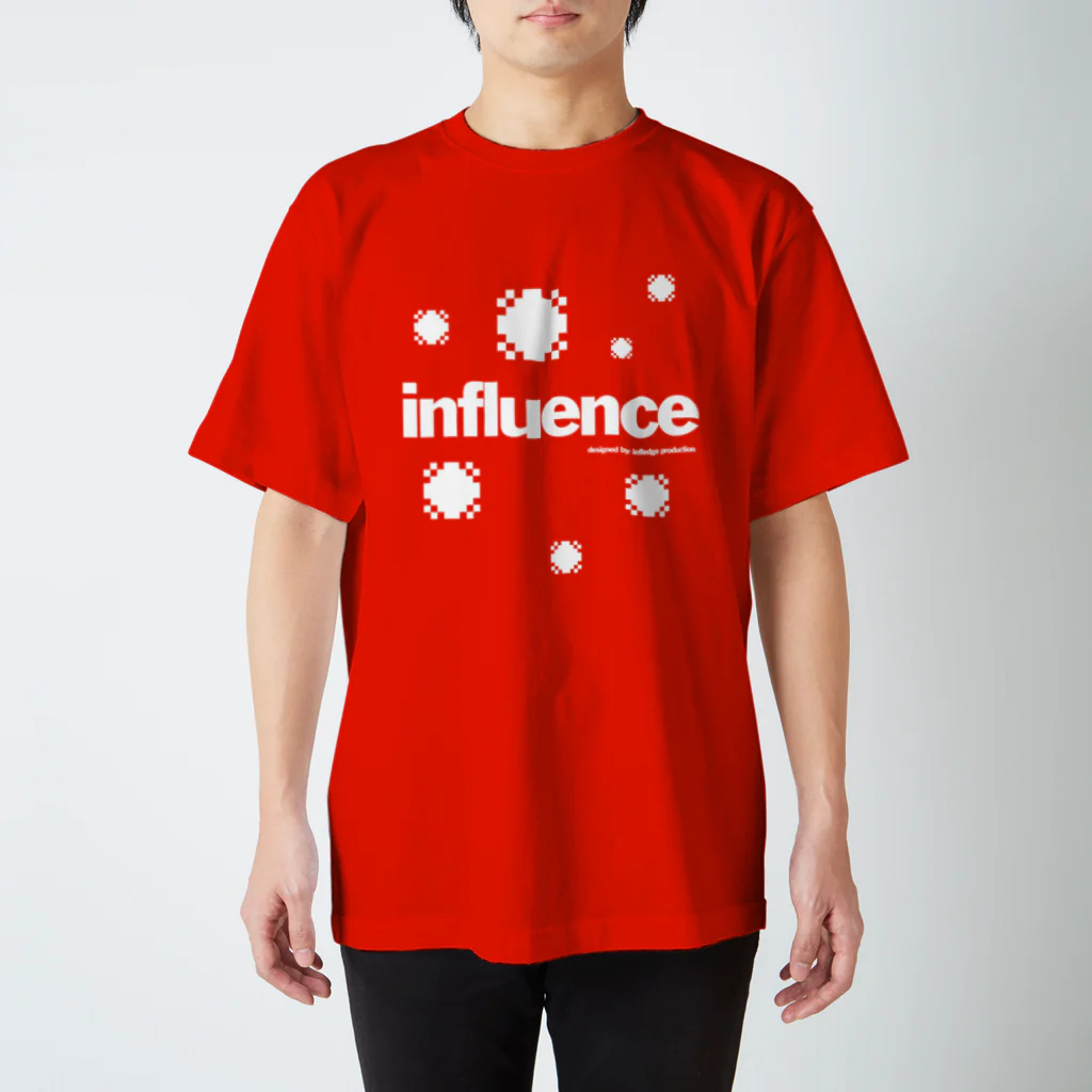 Infledge DesignのINFLUENCE WHT スタンダードTシャツ