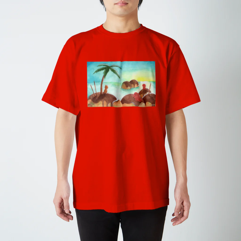 mikotoのtako island スタンダードTシャツ