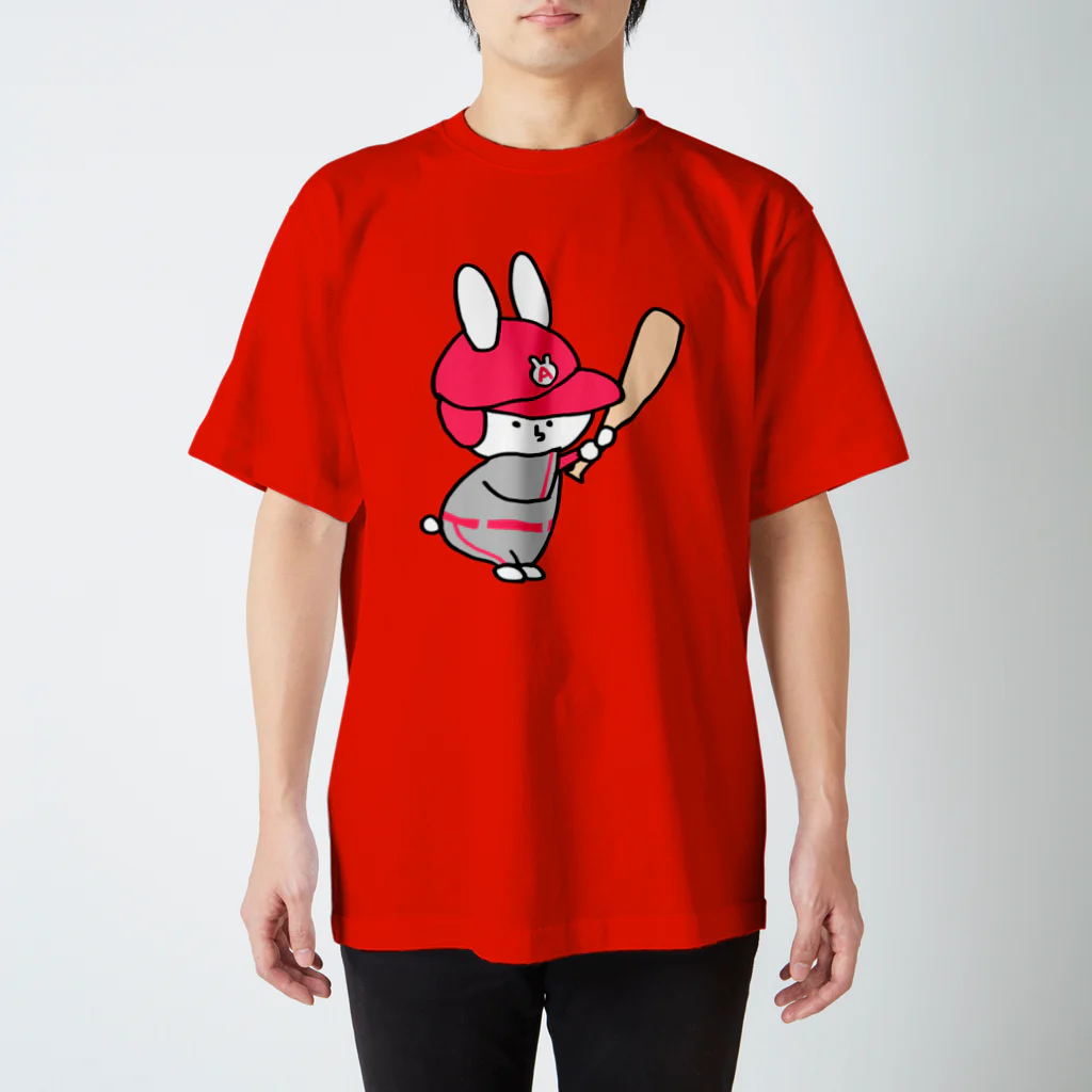 chuou-senのうさぎ野球スタイル スタンダードTシャツ