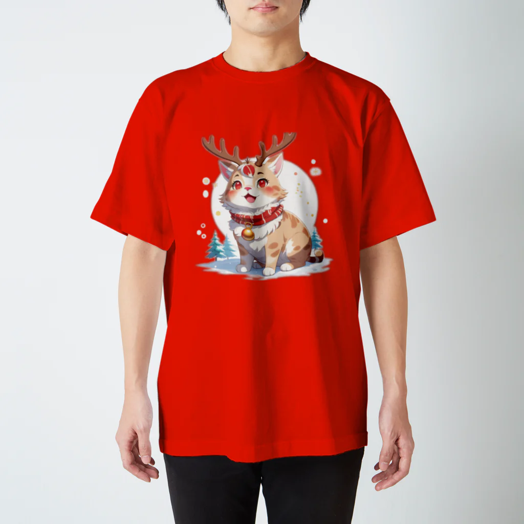 こひさま ショップ - 陽だまりの笑顔のねこのりんでぃあ スタンダードTシャツ