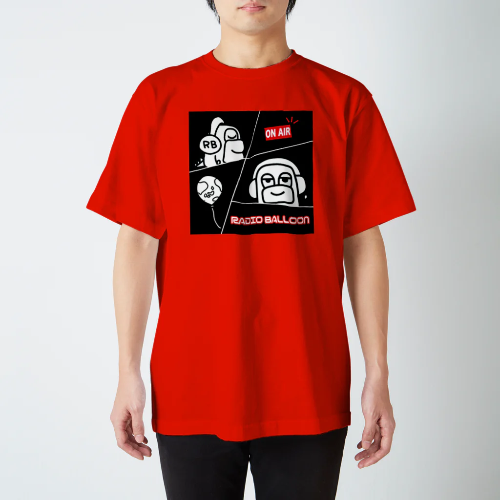 BaluBalu_Shopの【選べるカラーTシャツ】　「今日は大胆に決めるバル。」 スタンダードTシャツ