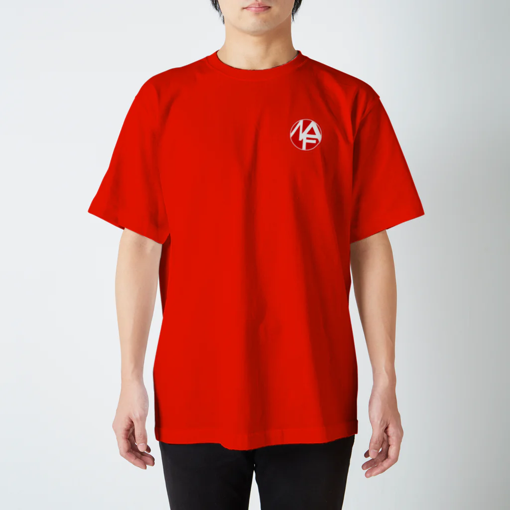 P WORLDのNaf ロゴ赤スタイル スタンダードTシャツ