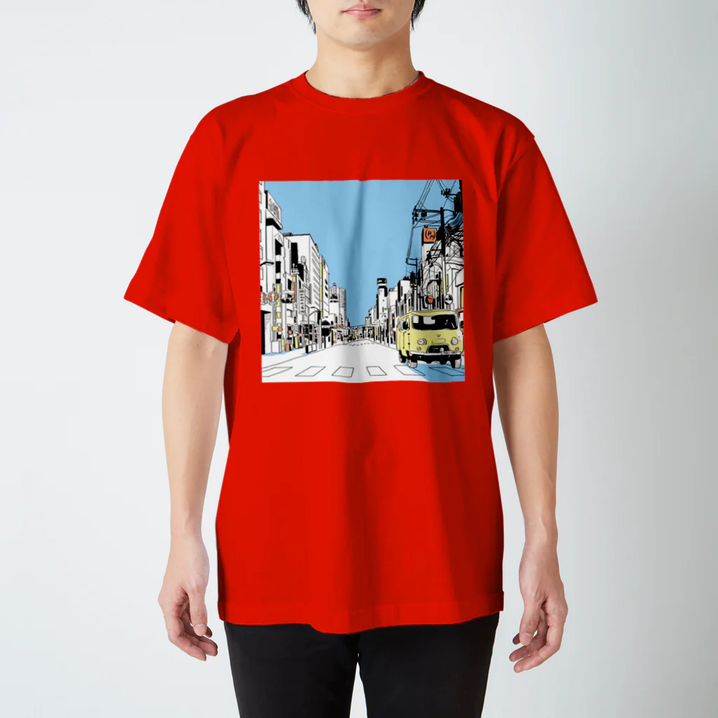 かわののっちのお店のかわののっち AM|PM青 Regular Fit T-Shirt