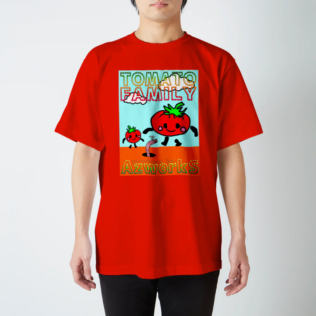 Ａ’ｚｗｏｒｋＳのトマトファミリー スタンダードTシャツ