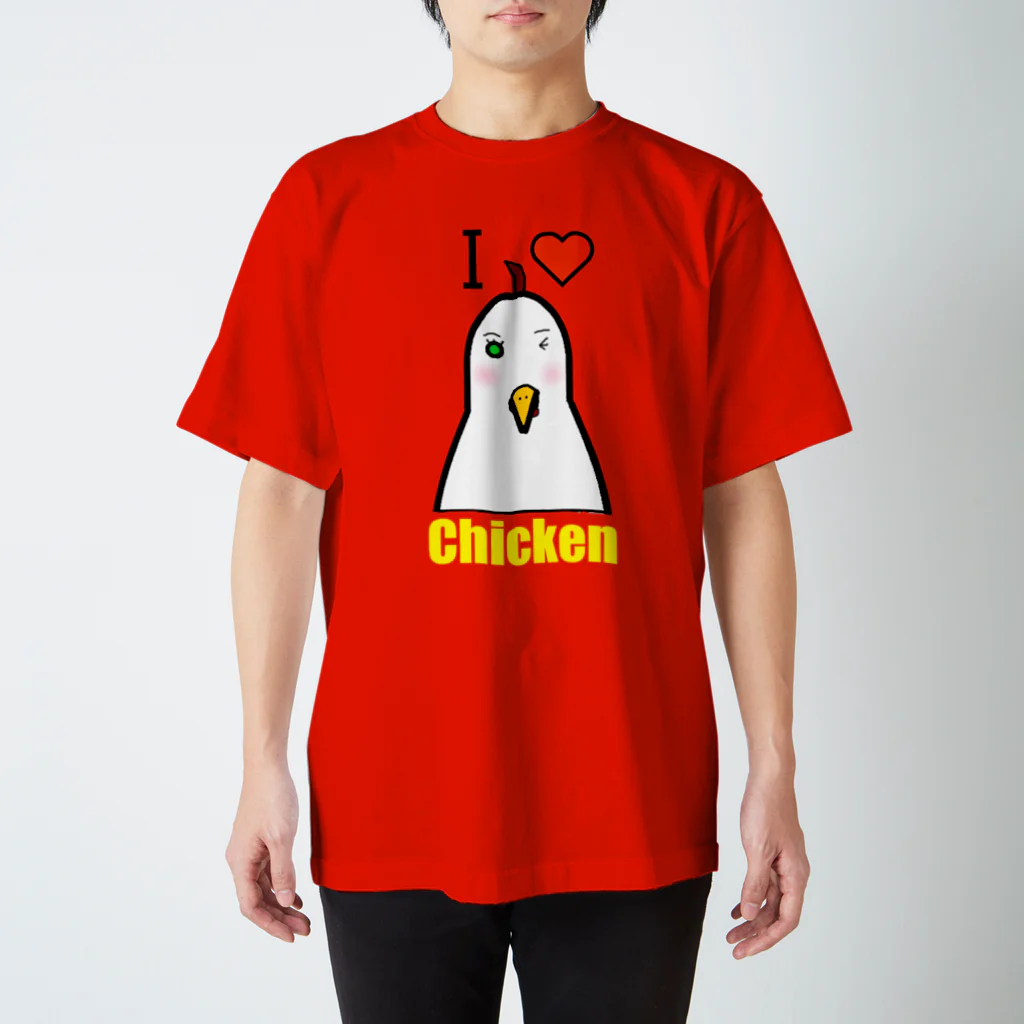 mou2ZOOのI♥Chicken スタンダードTシャツ