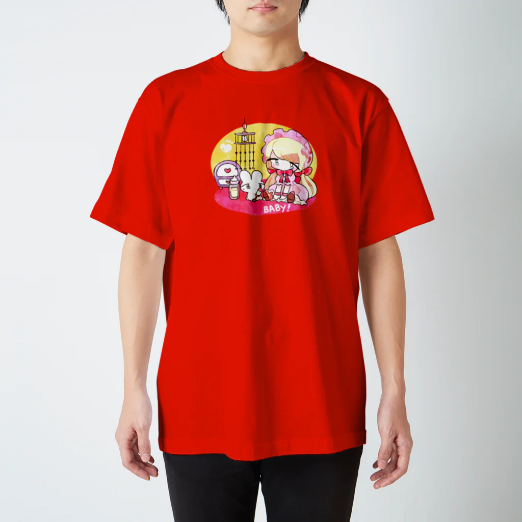 いちご爆弾の子育てうさぎ スタンダードTシャツ