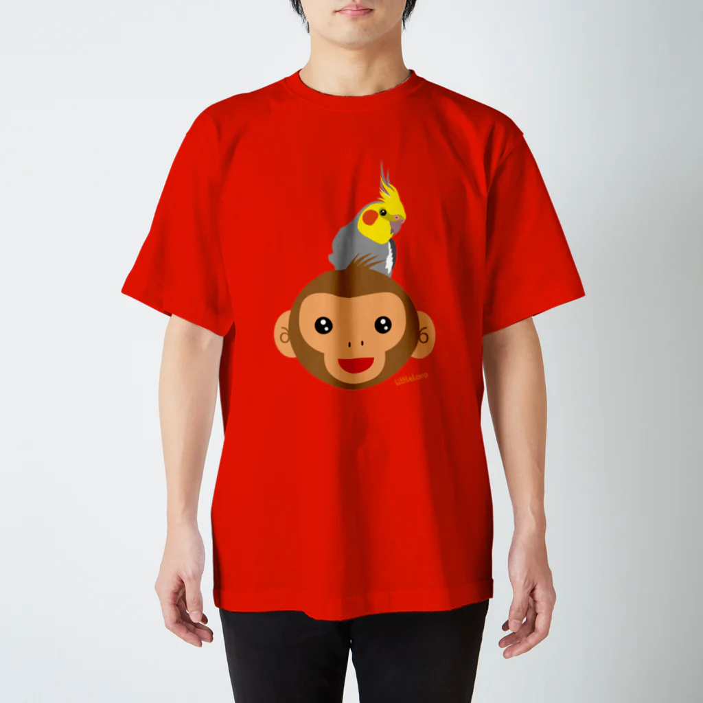LittleLoroの2016 おさるモンキー オカメインコのせ Regular Fit T-Shirt