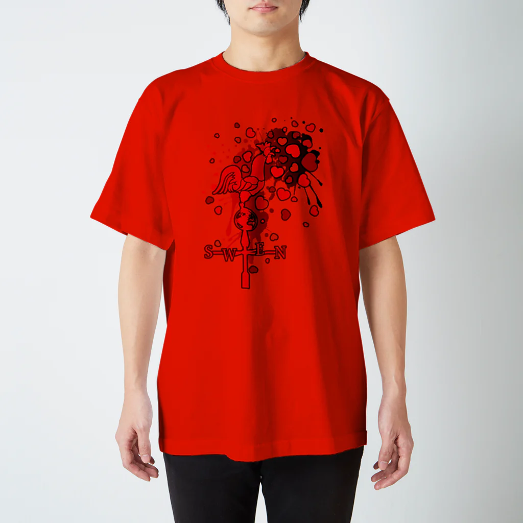 AURA_HYSTERICAのWeather_Vane スタンダードTシャツ