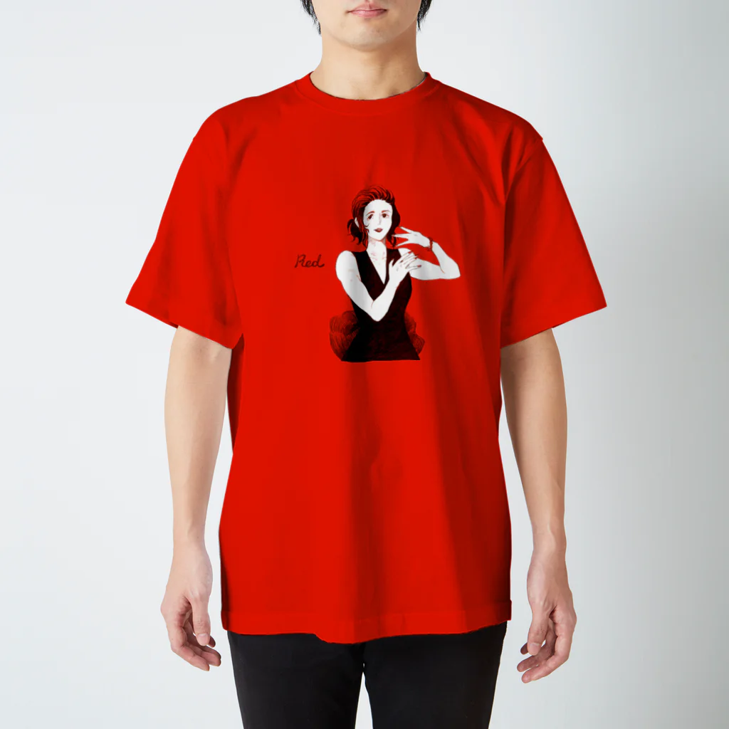 ユキノのショップのRed スタンダードTシャツ