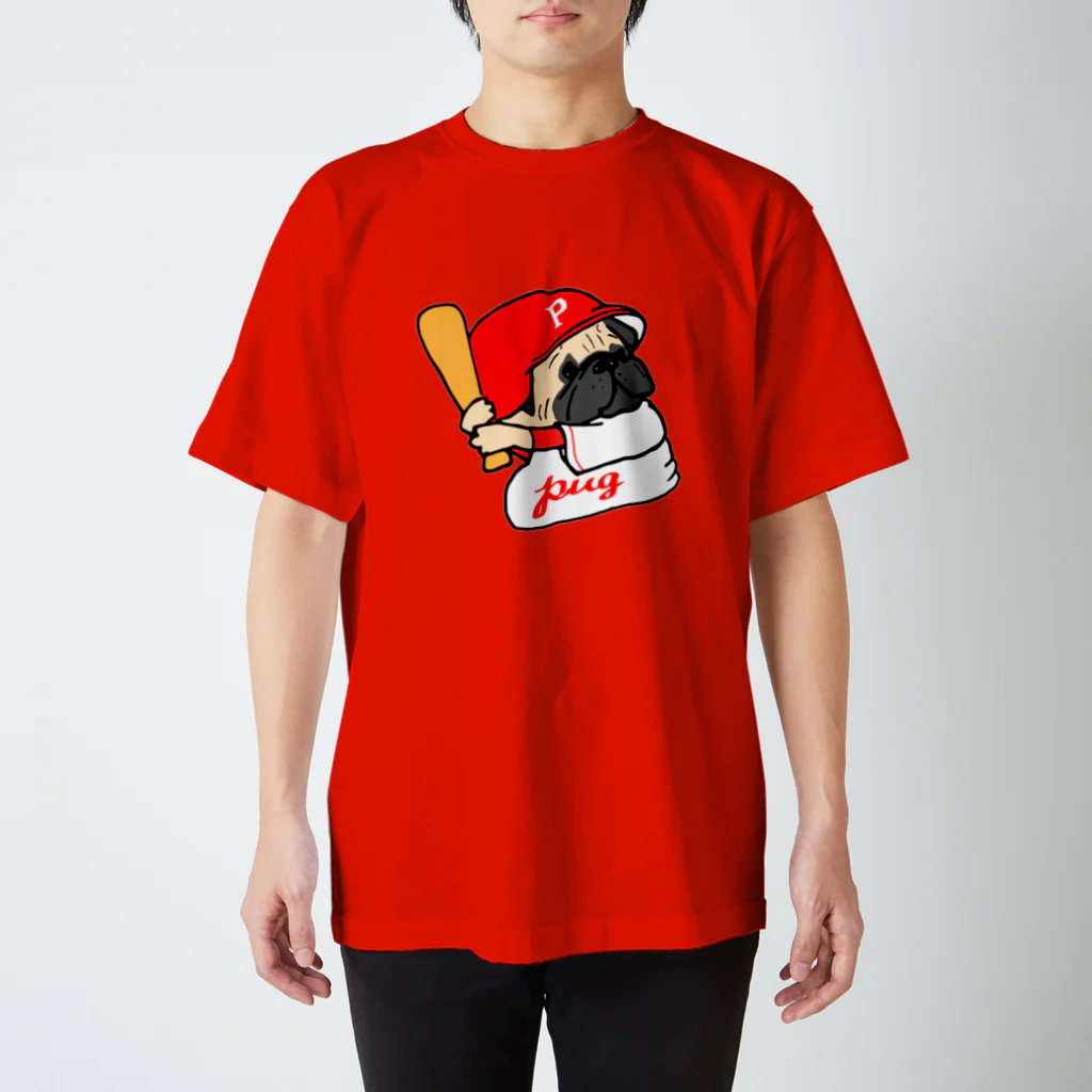 Ayumi HIdakaの野球っこパグちゃん スタンダードTシャツ