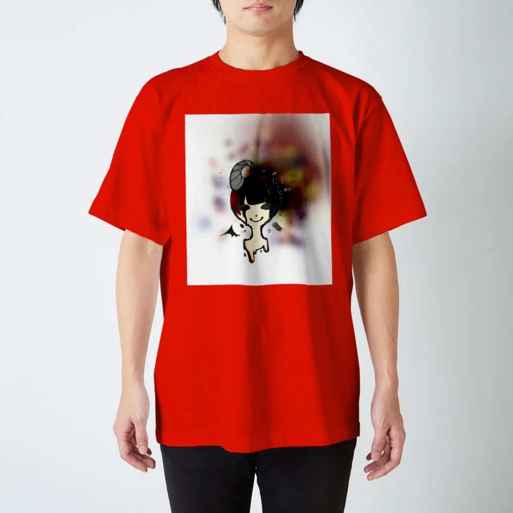 HechOのアトモス-Red- Regular Fit T-Shirt