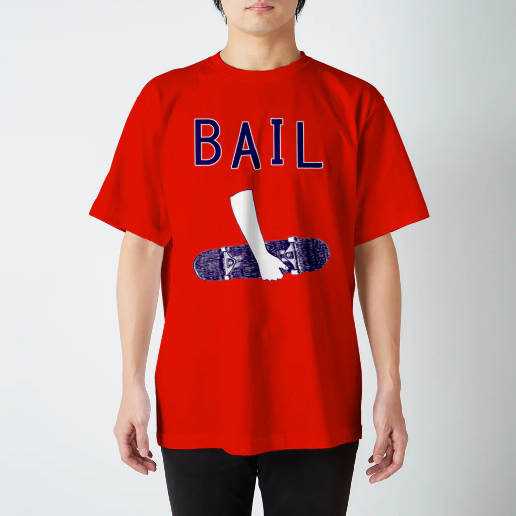 NIKORASU GOのスケボーデザイン「BAIL」 Regular Fit T-Shirt