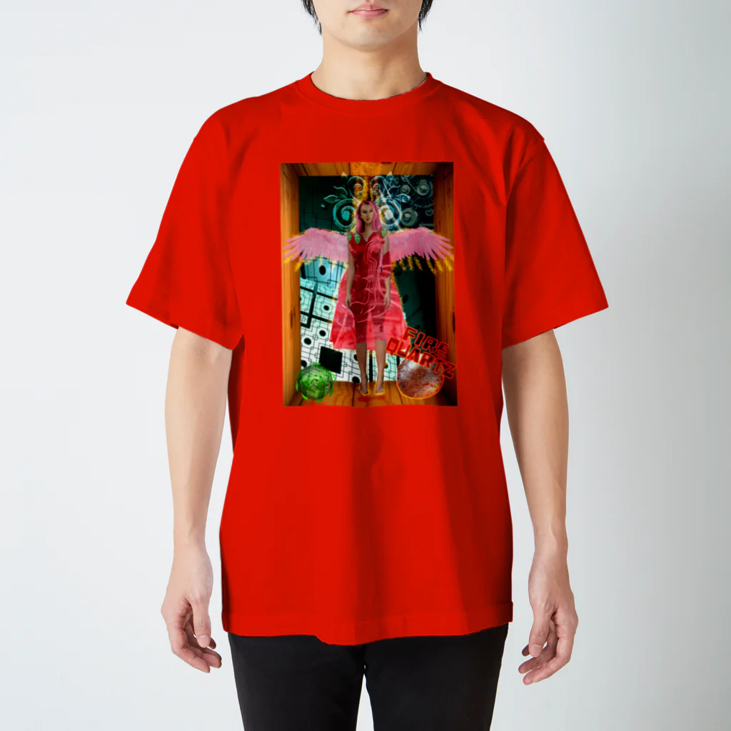 GECKO-SO-SINGのパワーストーン『ファイアークォーツ』 Regular Fit T-Shirt