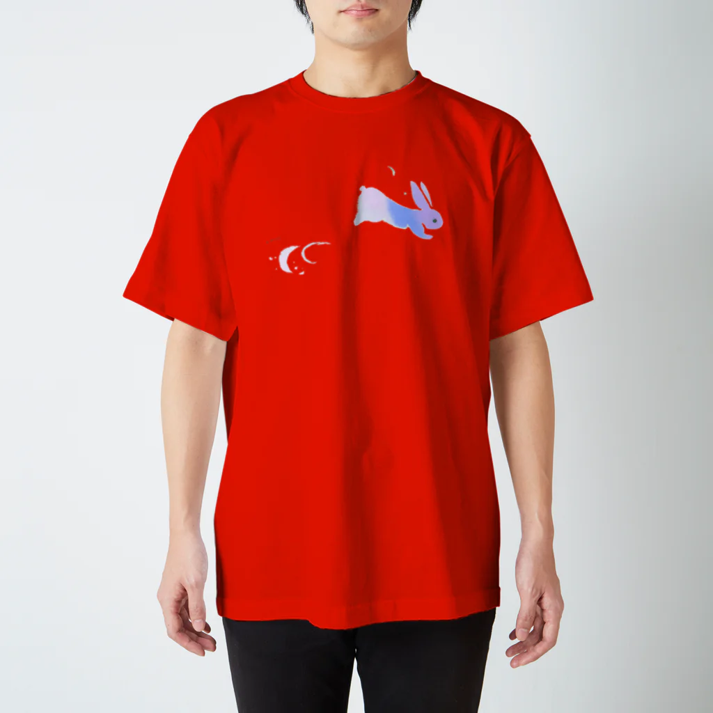 miiyaの三居屋のa piece of animation 夕空うさぎ  スタンダードTシャツ