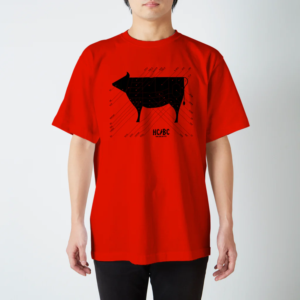 DEATHPOGRAPHYのHCBC💀 SOLID BK 日本語版 Regular Fit T-Shirt