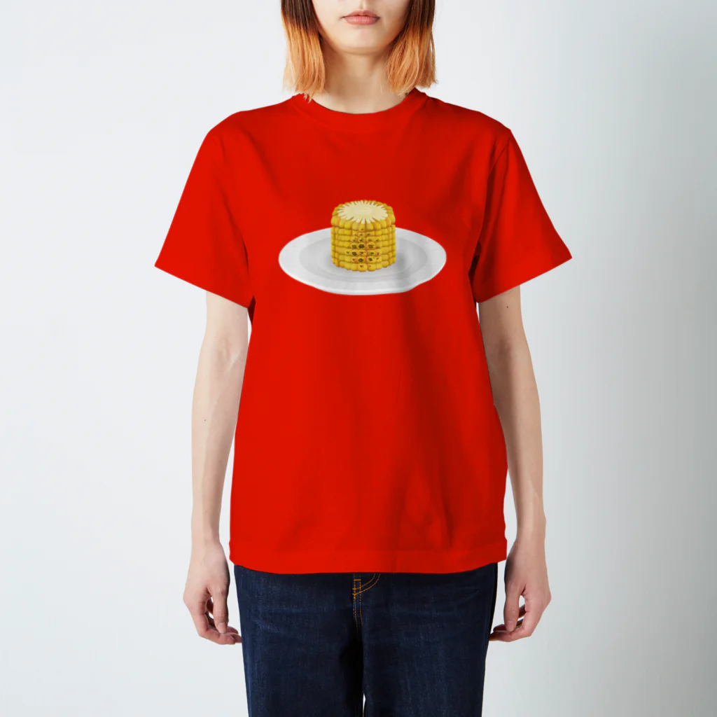 NO PICTUREBOOKSの焼きとうもろこし スタンダードTシャツ