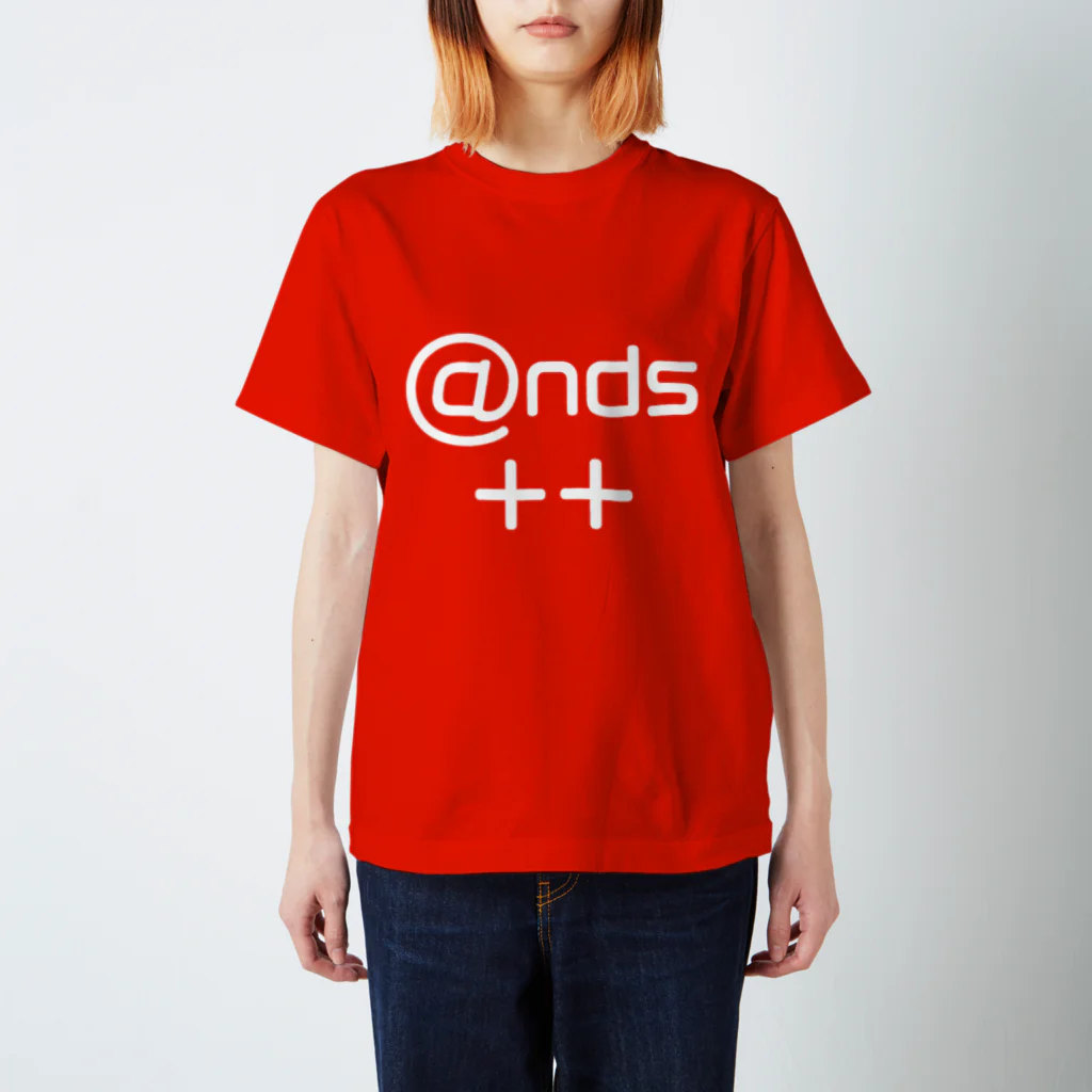 あんずあんのands++（白文字） Regular Fit T-Shirt