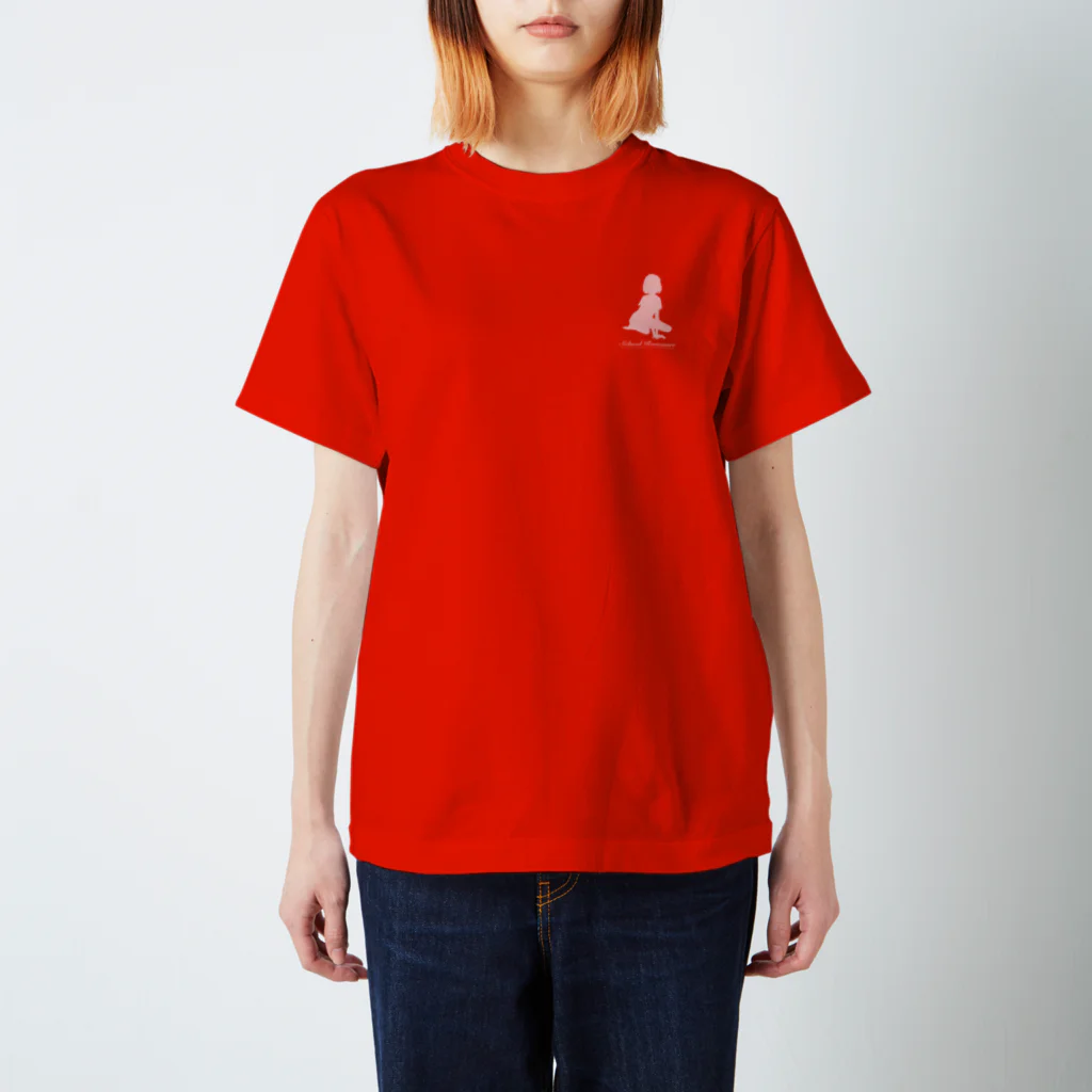 Quxalist＆なんばぁつうのアニメ『スクールロマンス』3周年グッズ 小鳥遊いちごTシャツ Regular Fit T-Shirt