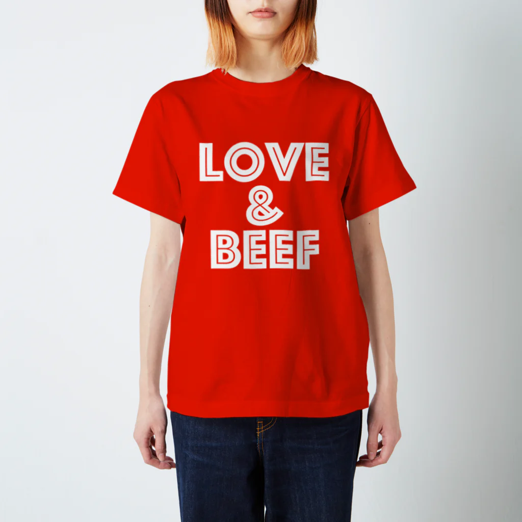 牛のTシャツ屋のLOVE & BEEF スタンダードTシャツ