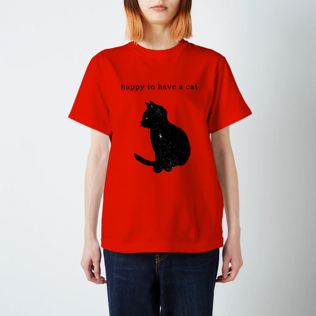 AruneMica35のhappy to have a cat スタンダードTシャツ