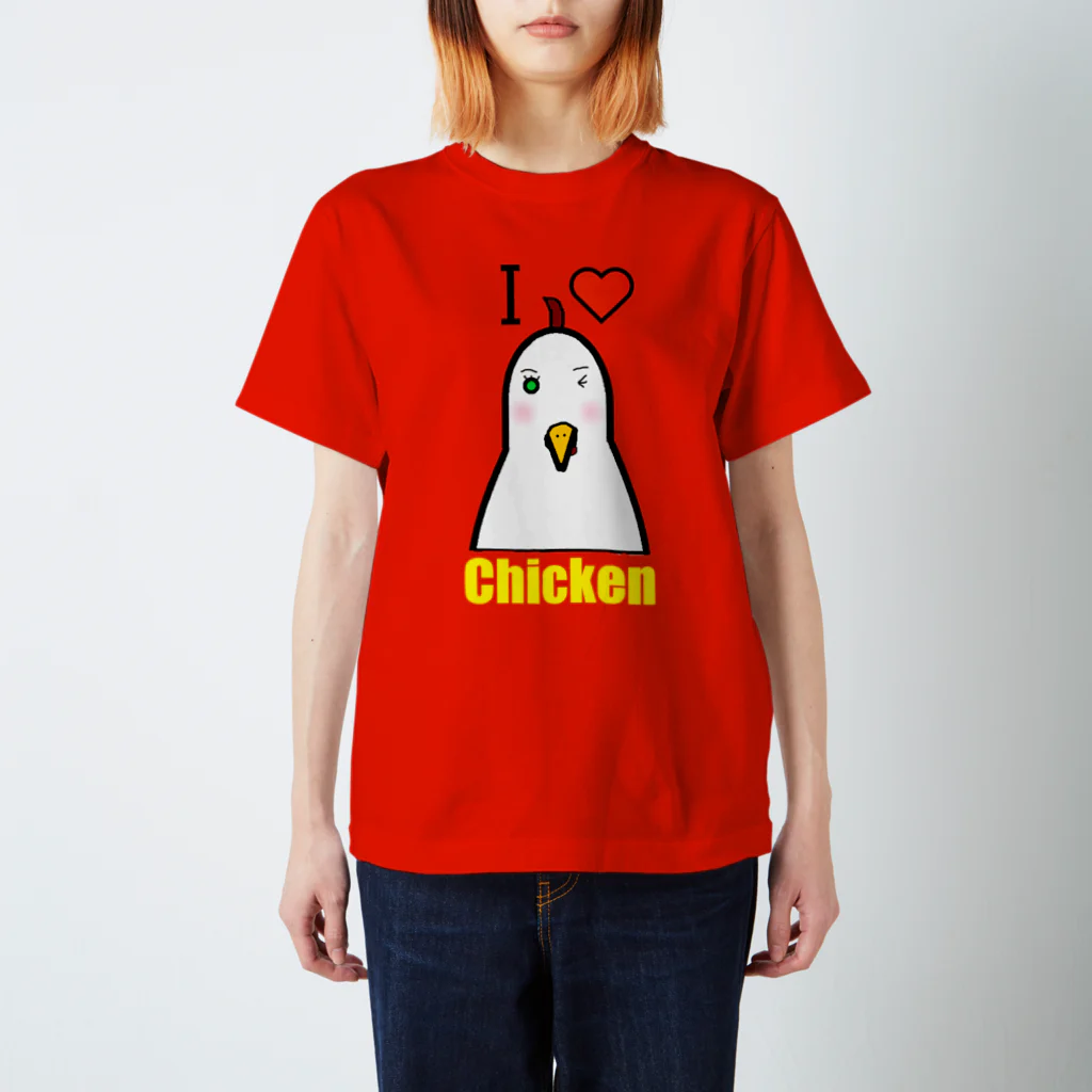 mou2ZOOのI♥Chicken スタンダードTシャツ