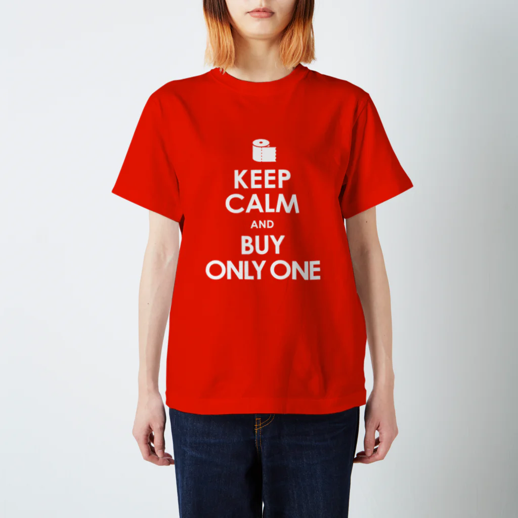 AFROMANCEのKEEP CALM and BUY ONLY ONE -COLOR- Regular Fit T-Shirt