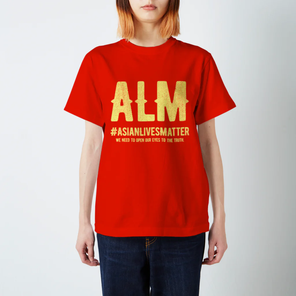 SANKAKU DESIGN STOREのAsian Lives Matter。 黄 スタンダードTシャツ